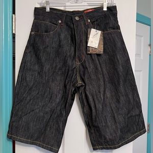 Men’s NWT Ed Hardy Long Denim Shorts